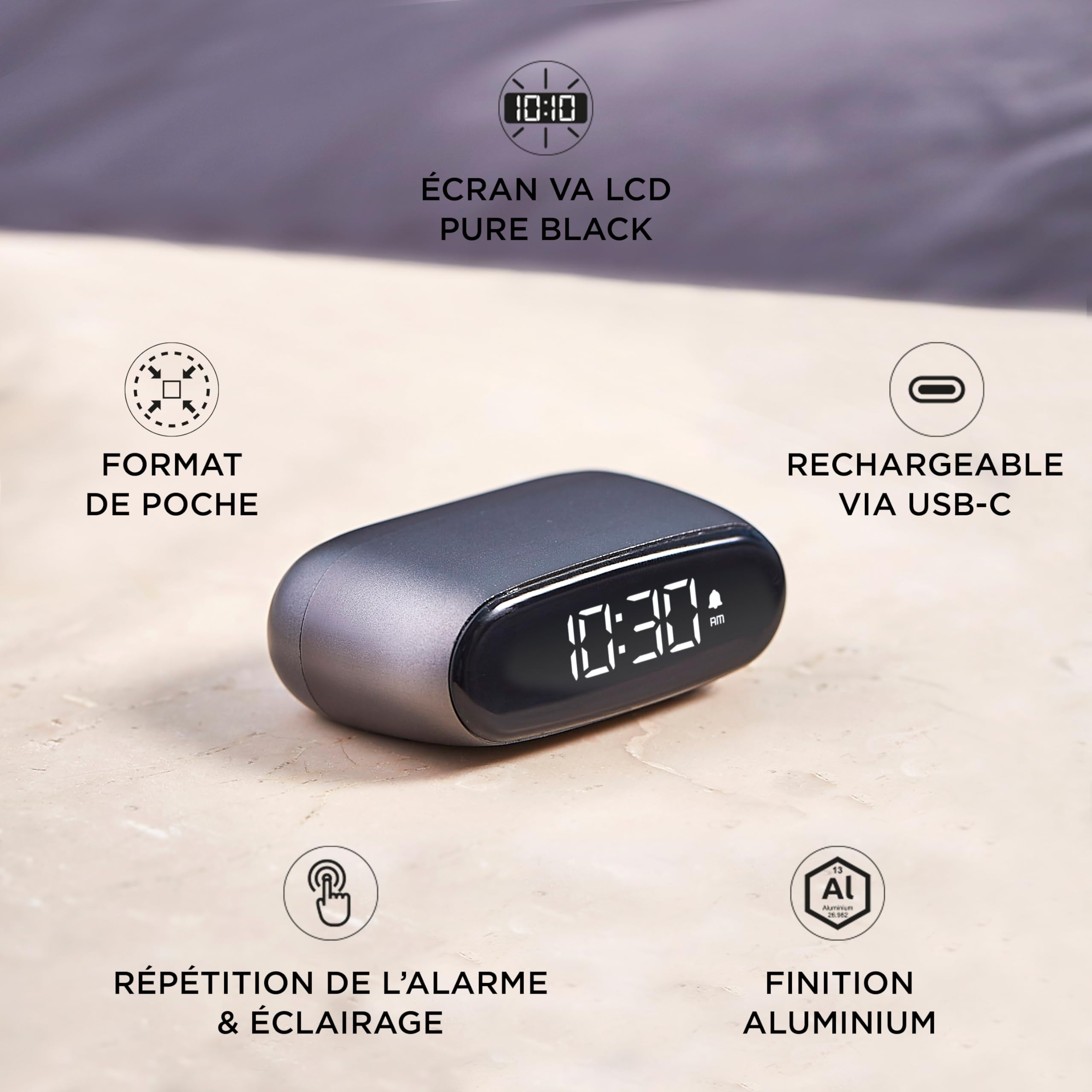 lexon-minut-mini-r-veil-compact-lcd-va-pure-black-aluminium-noir image 5