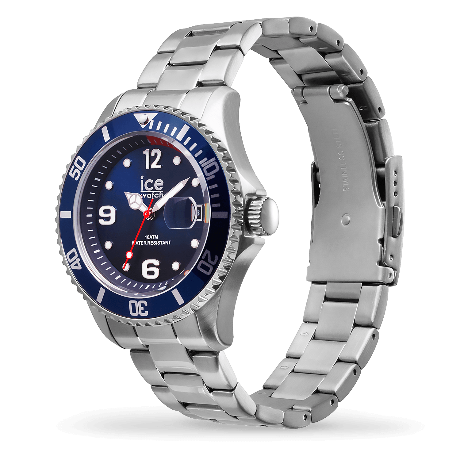 ice-watch-ice-steel-marine-silver-montre-homme-acier-cadran-bleu-nuit image 2