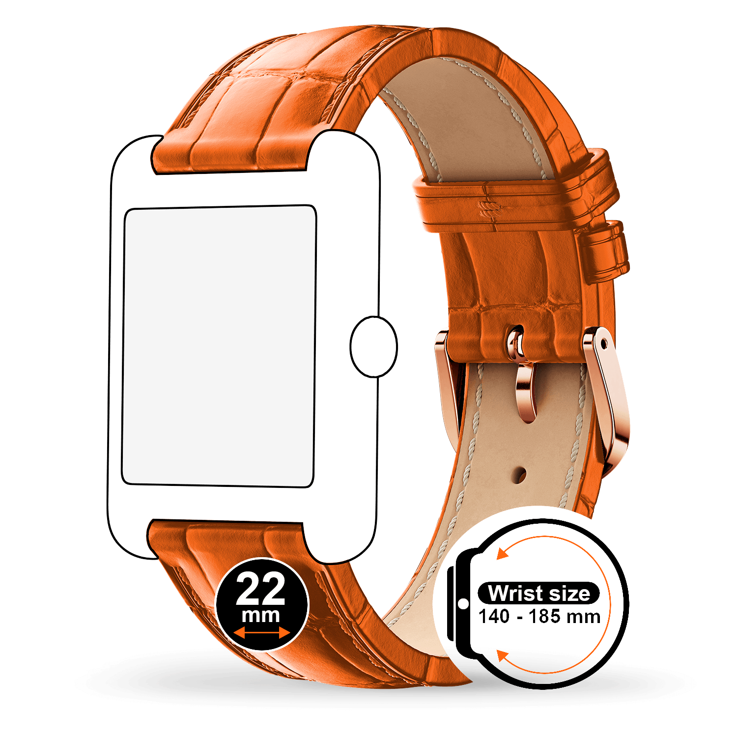 ice-watch-band-leather-22mm-bracelet-cuir-cognac-croco-pour-ice-smart-tks-2-0 image 2