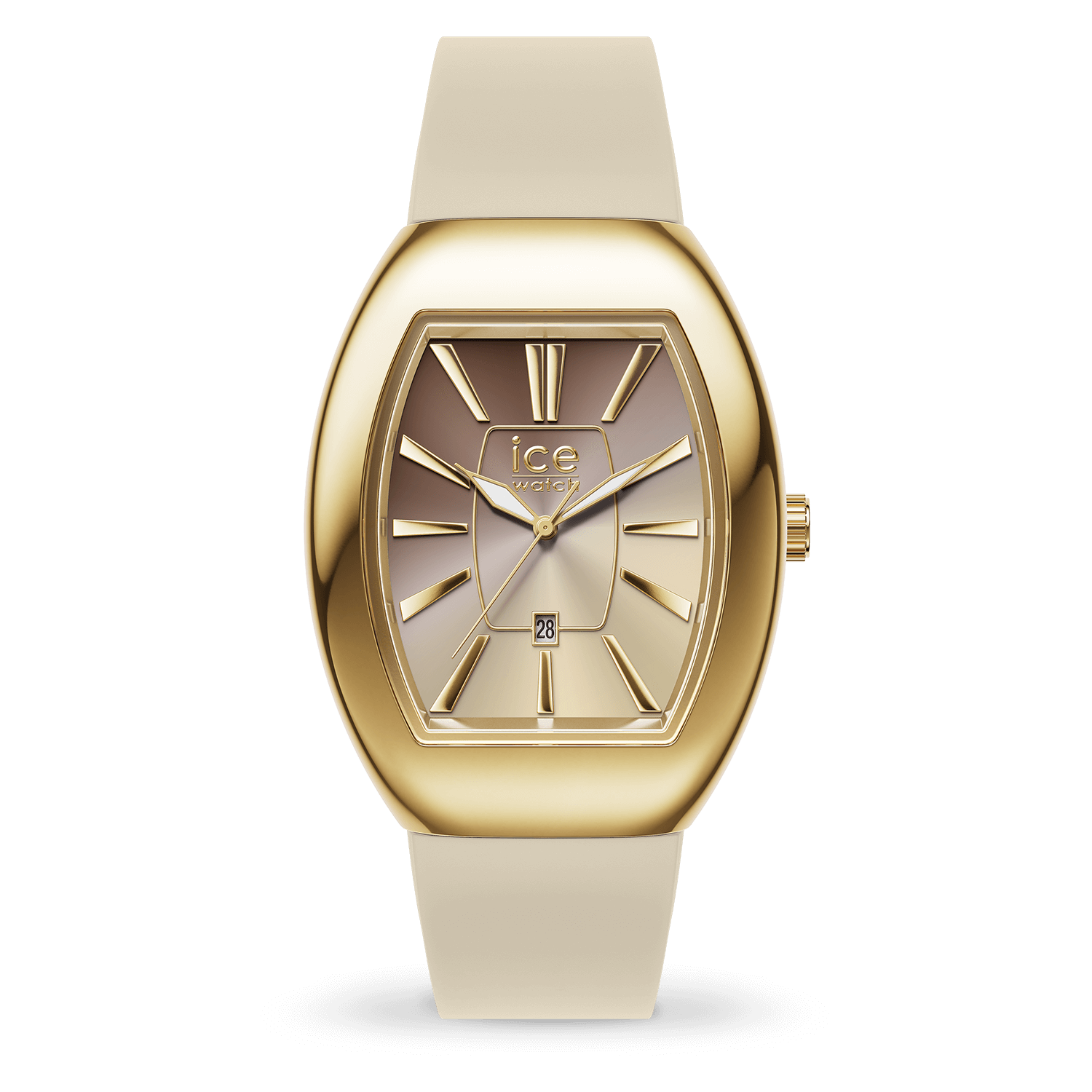 ice-watch-ice-dome-metal-almond-skin-montre-femme-silicone-dor image 1