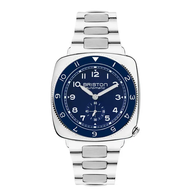 briston-clubmaster-legend-petite-seconde-montre-automatique-39-mm-acier-bleu image 1