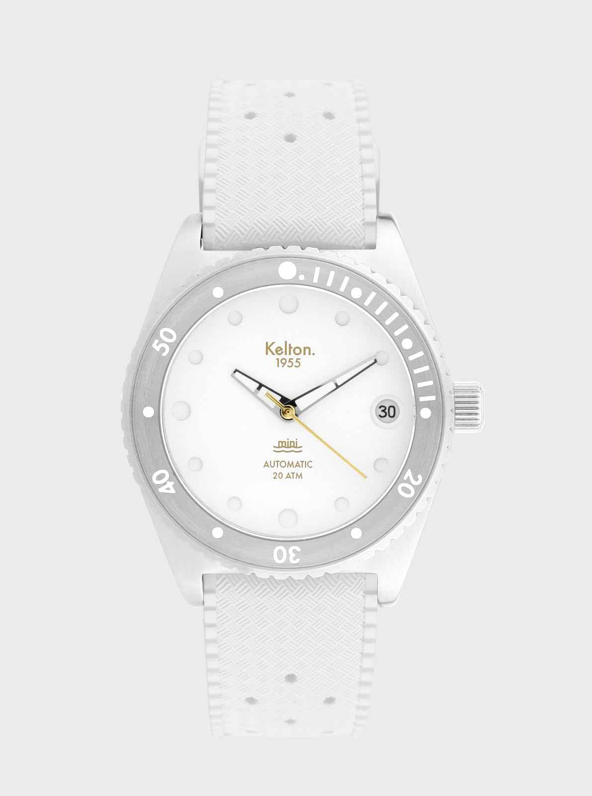 kelton-1955-mini-tropic-blanche-20-atm-montre-plong-e-34mm image 5