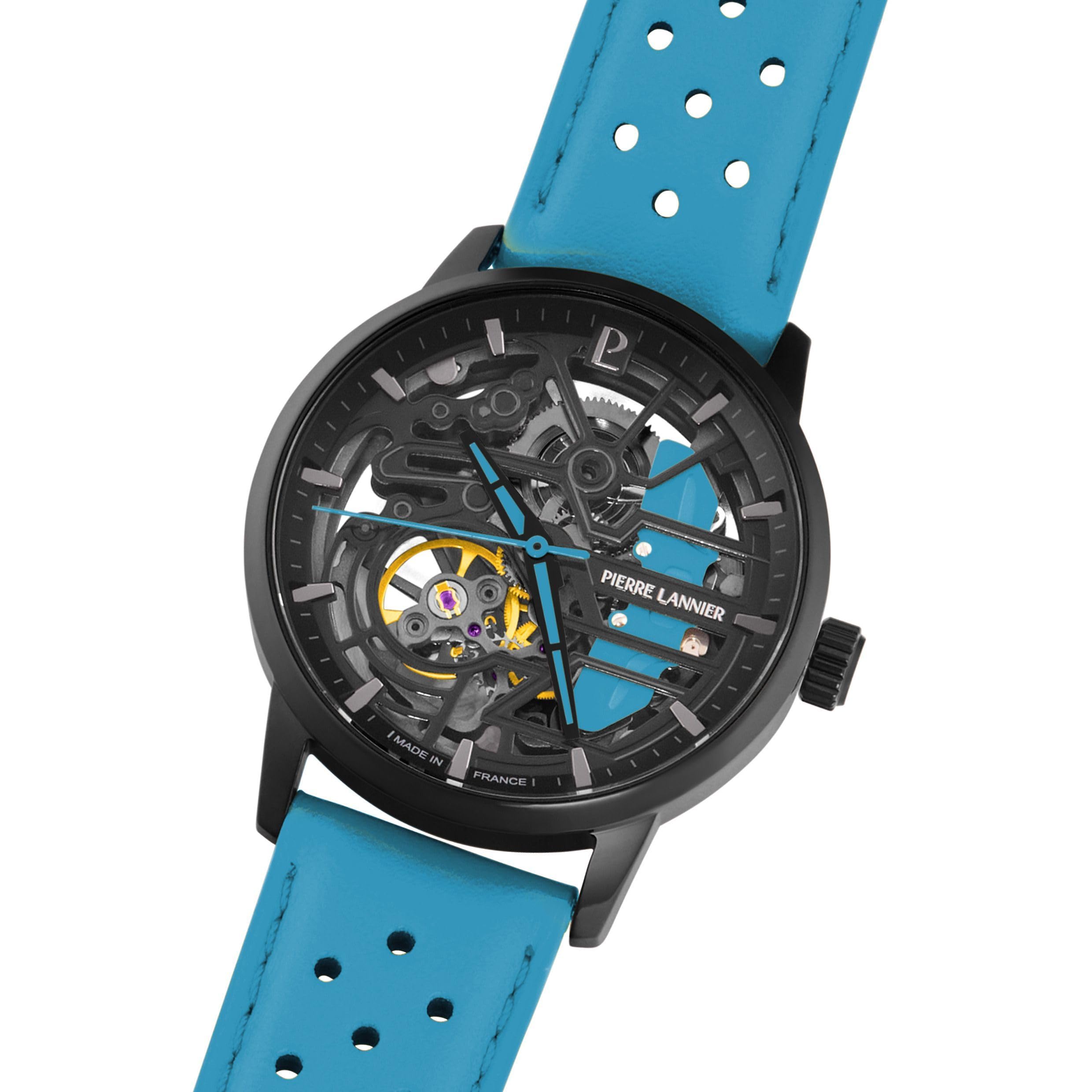 pierre-lannier-montre-automatique-paddock-39-mm-acier-inoxydable-5-atm-2 image 3