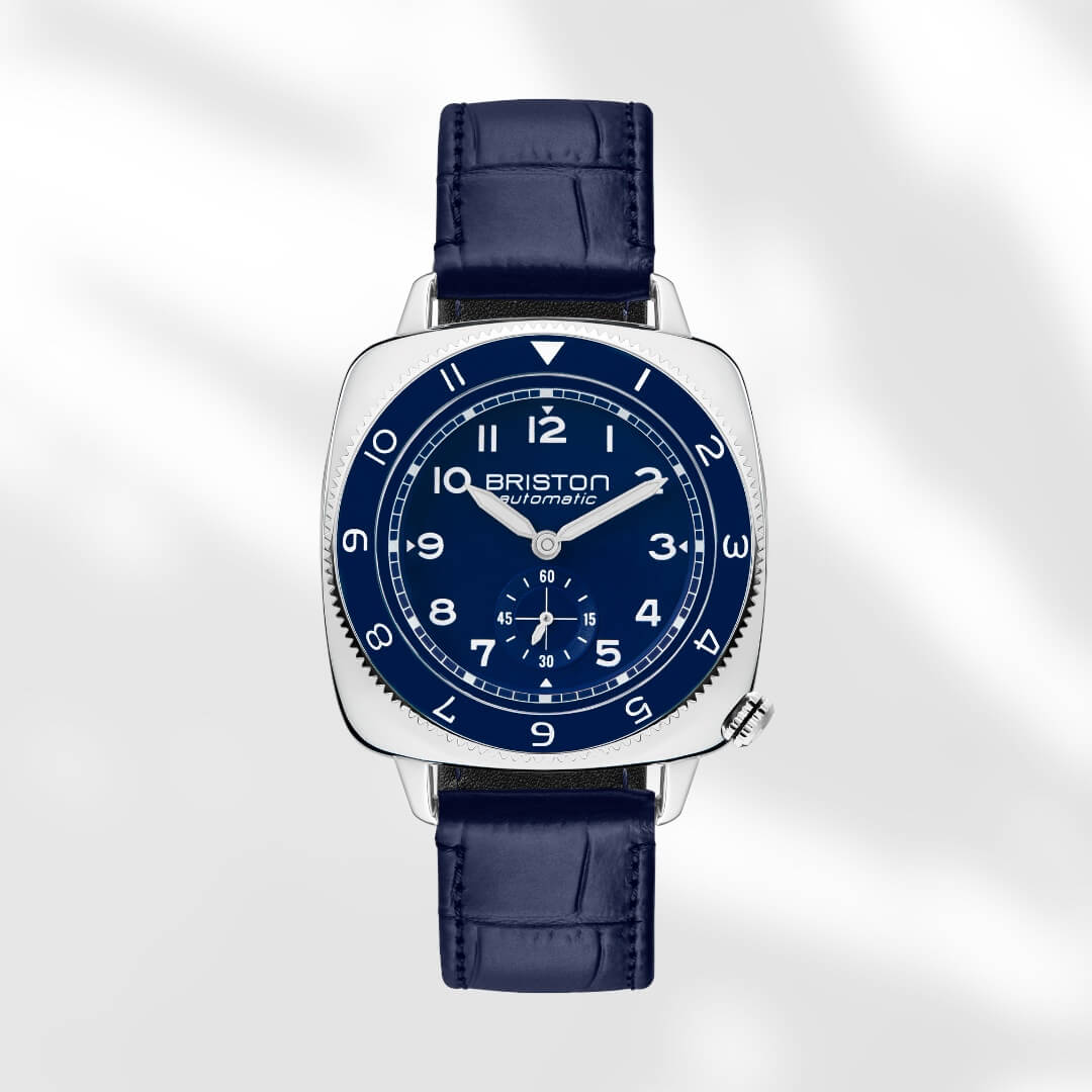 briston-bracelet-cuir-luxury-bleu-mat-20-mm image 2