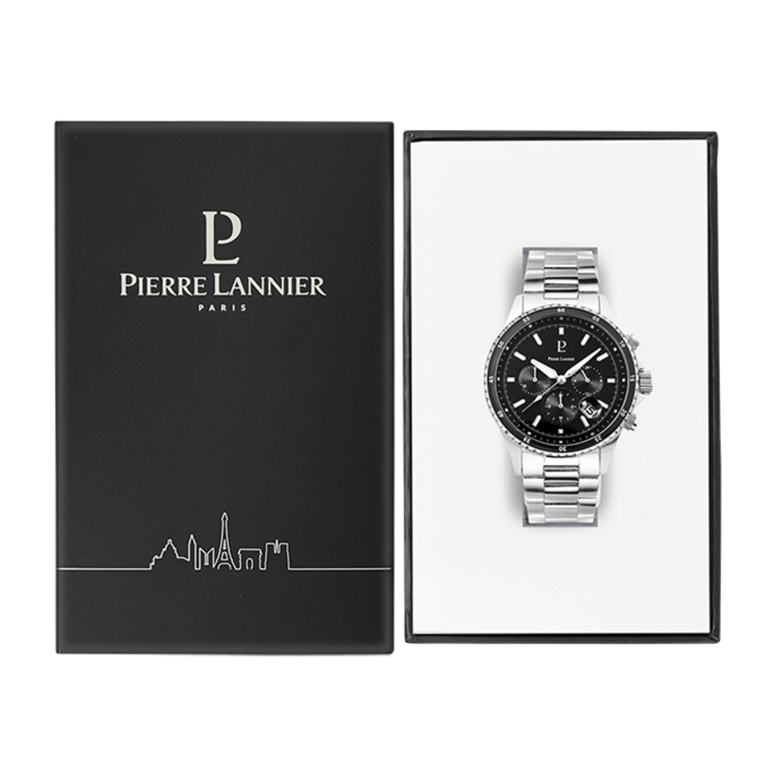 pierre-lannier-cronos-226g131-chronographe-homme-acier-noir-43-5-mm-quartz-10-at image 5