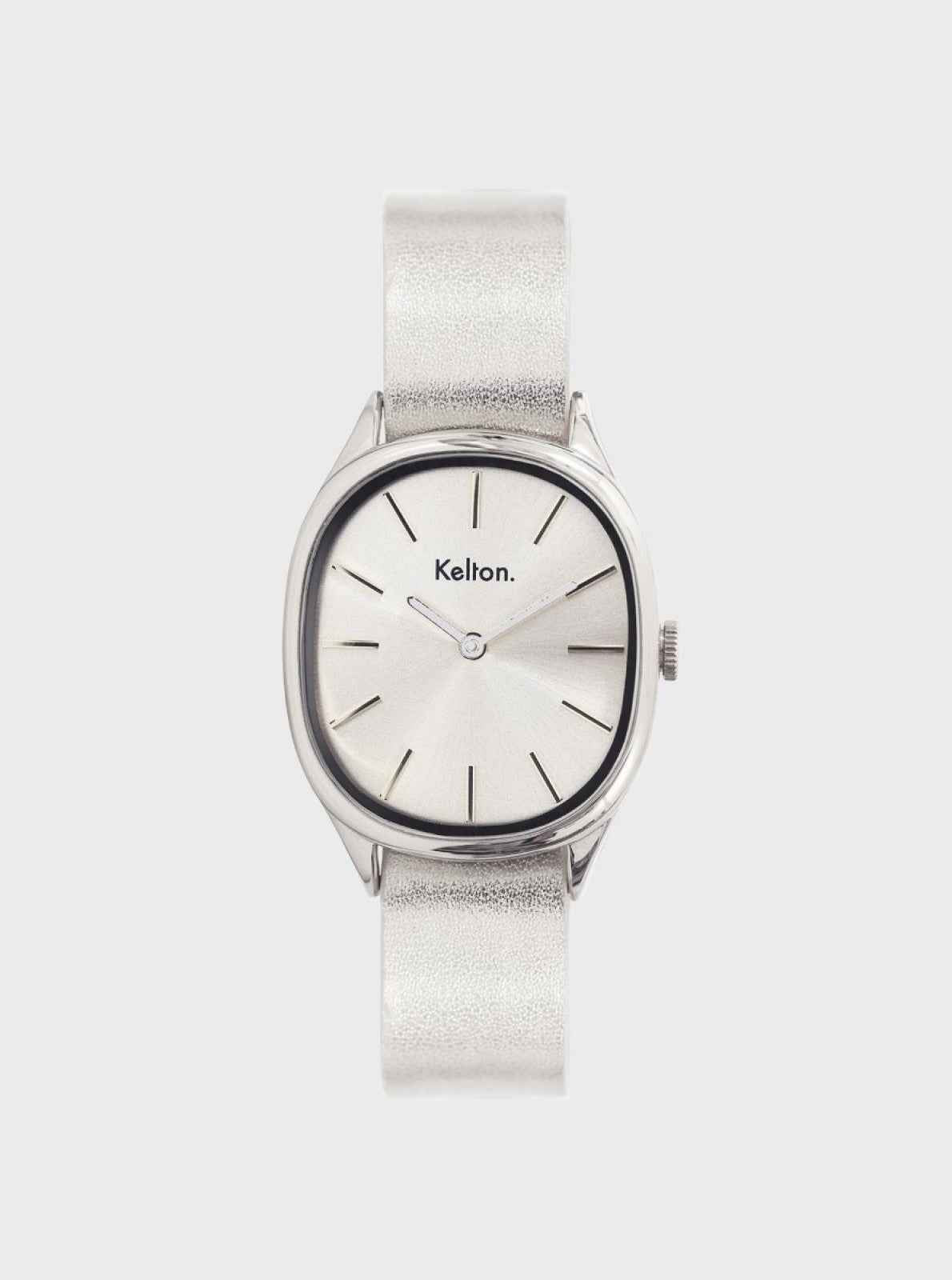 kelton-colorama-argent-montre-ovale-pop-fabriqu-e-en-france image 1