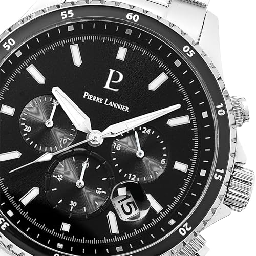 pierre-lannier-cronos-226g131-chronographe-homme-acier-noir-43-5-mm-quartz-10-at image 8