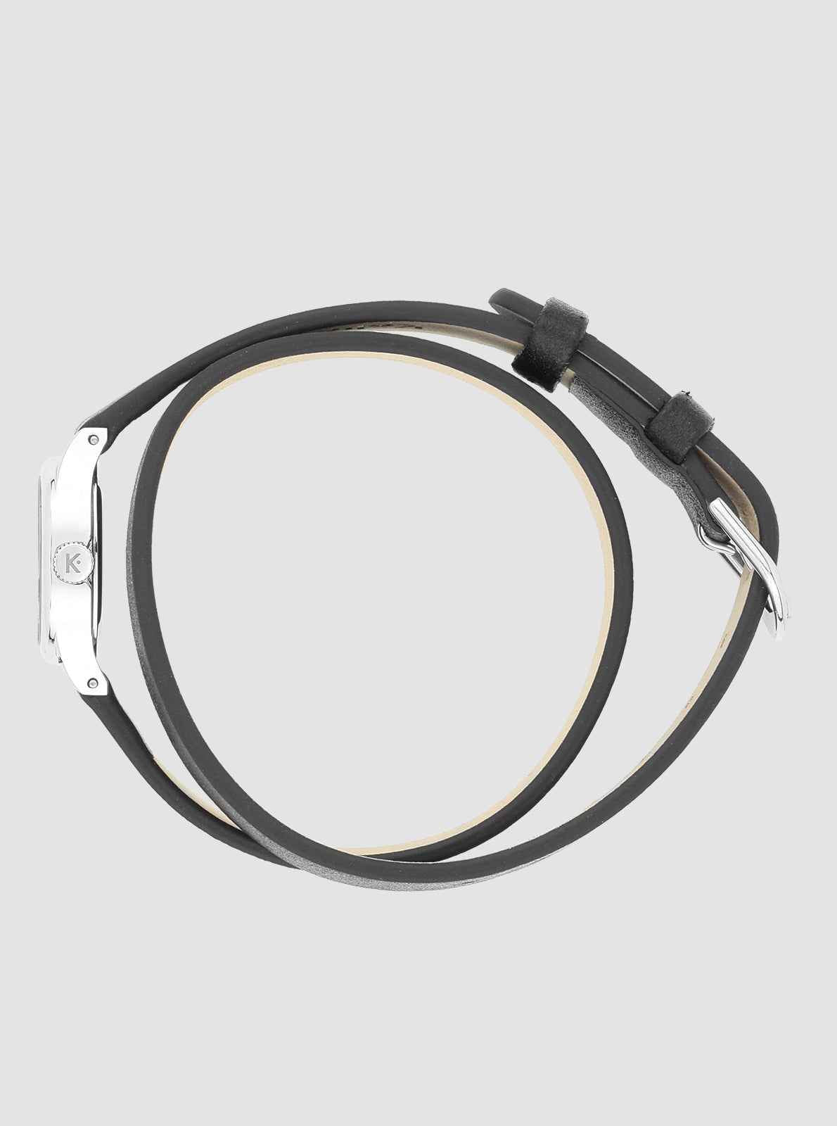 kelton-minicolo-montre-bijou-noire-bo-tier-ellipso-de-bracelet-double-tour image 7
