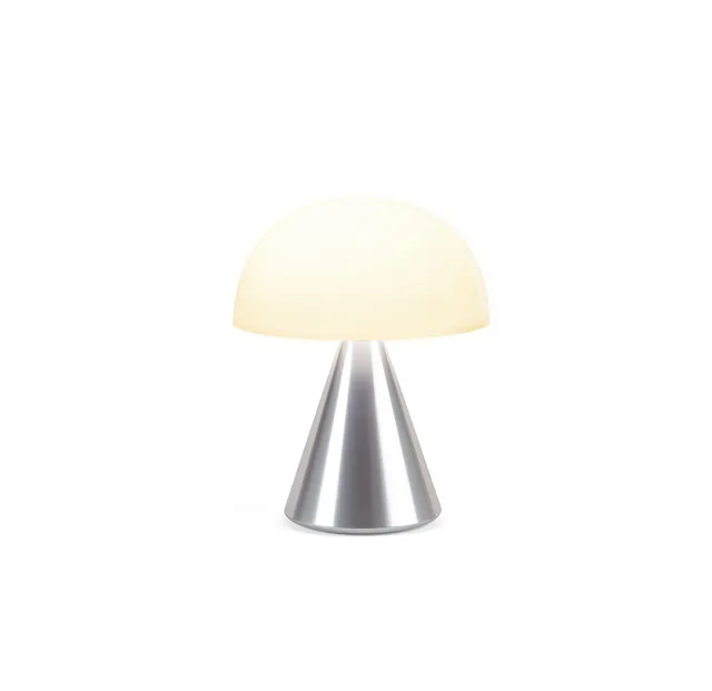 lexon-mina-l-lampe-champignon-led-sans-fil-9-couleurs-alu-poli image 1