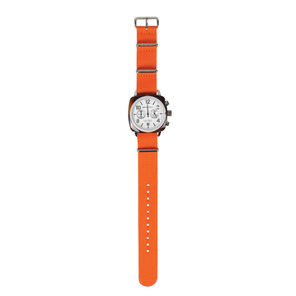 briston-clubmaster-classic-bracelet-type-nato-20-mm-orange image 5