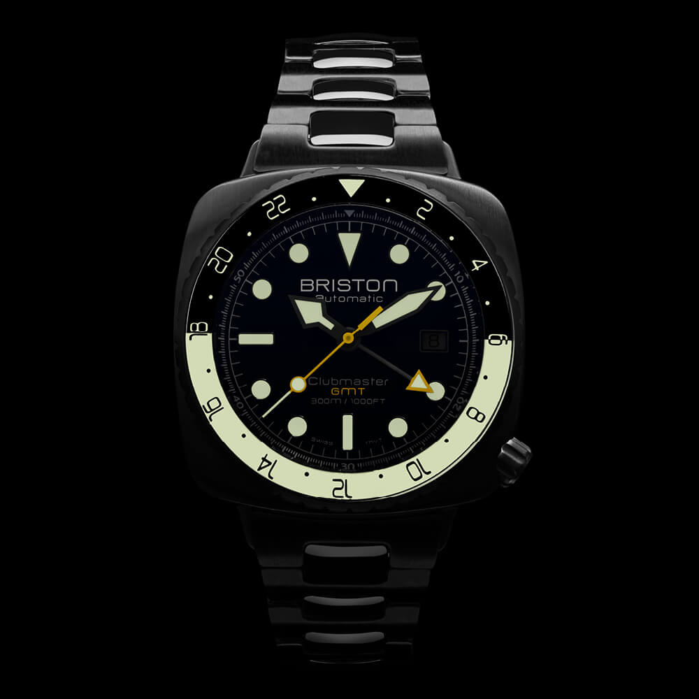 briston-clubmaster-diver-pro-gmt-automatique-44-mm-acier-bleu-marine image 2