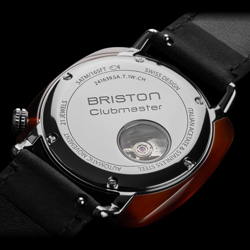 briston-clubmaster-legend-petite-seconde-39-mm-acier-noir image 5