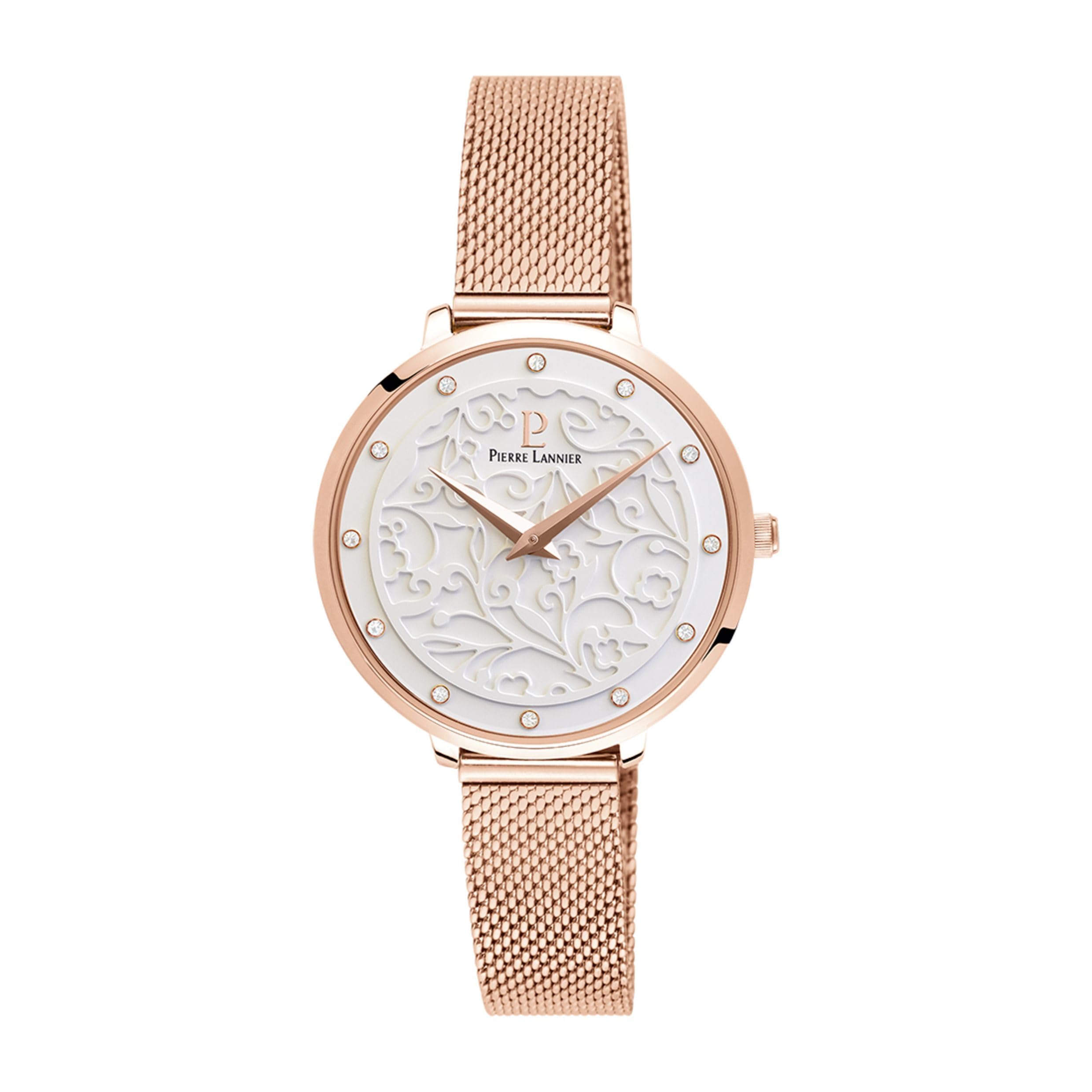 pierre-lannier-montre-femme-acier-rose-bo-tier-rond-33-mm image 3