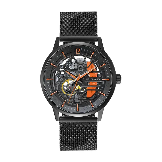 pierre-lannier-paddock-montre-automatique-43-mm-acier-inoxydable image 1