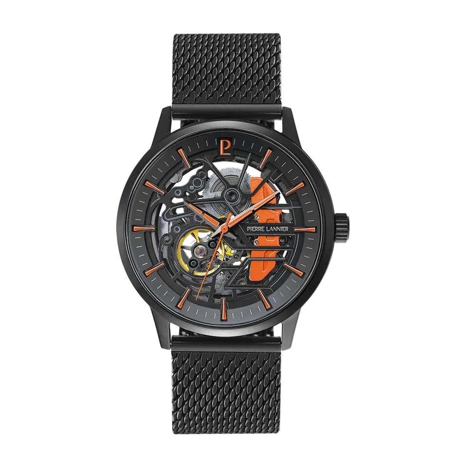 pierre-lannier-paddock-montre-automatique-43-mm-acier-inoxydable image 1