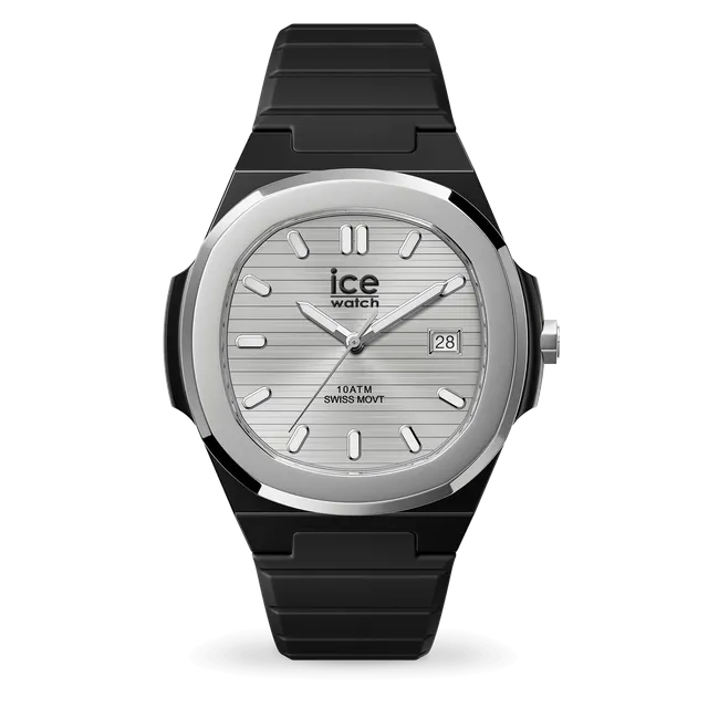 ice-watch-ice-power-pw7-montre-mixte-silicone-noir-cadran-silver-dateur image 1