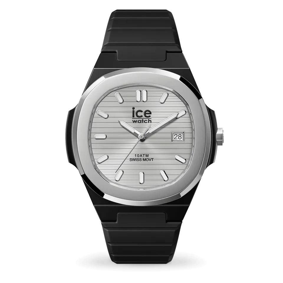 ice-watch-ice-power-pw7-montre-mixte-silicone-noir-cadran-silver-dateur image 1