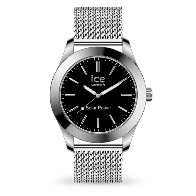 ice-watch-ice-steel-solar-power-silver-black-montre-solaire-m-tal image 1