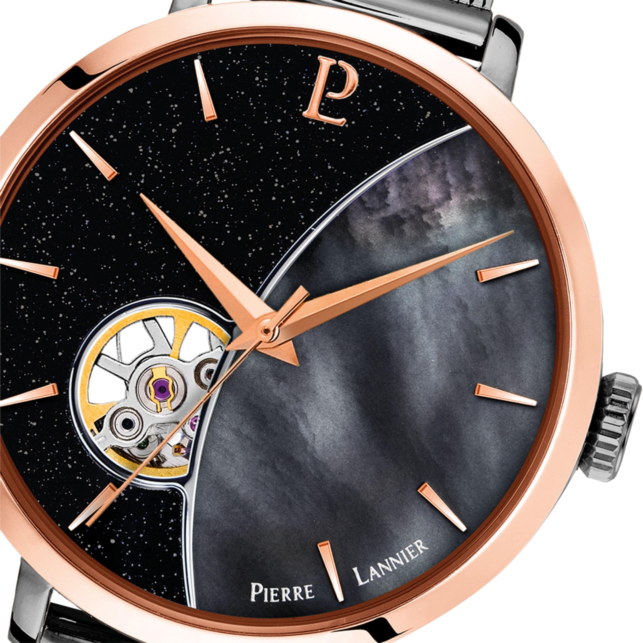 pierre-lannier-c-leste-montre-automatique-37-mm-acier-inoxydable-3-atm image 3
