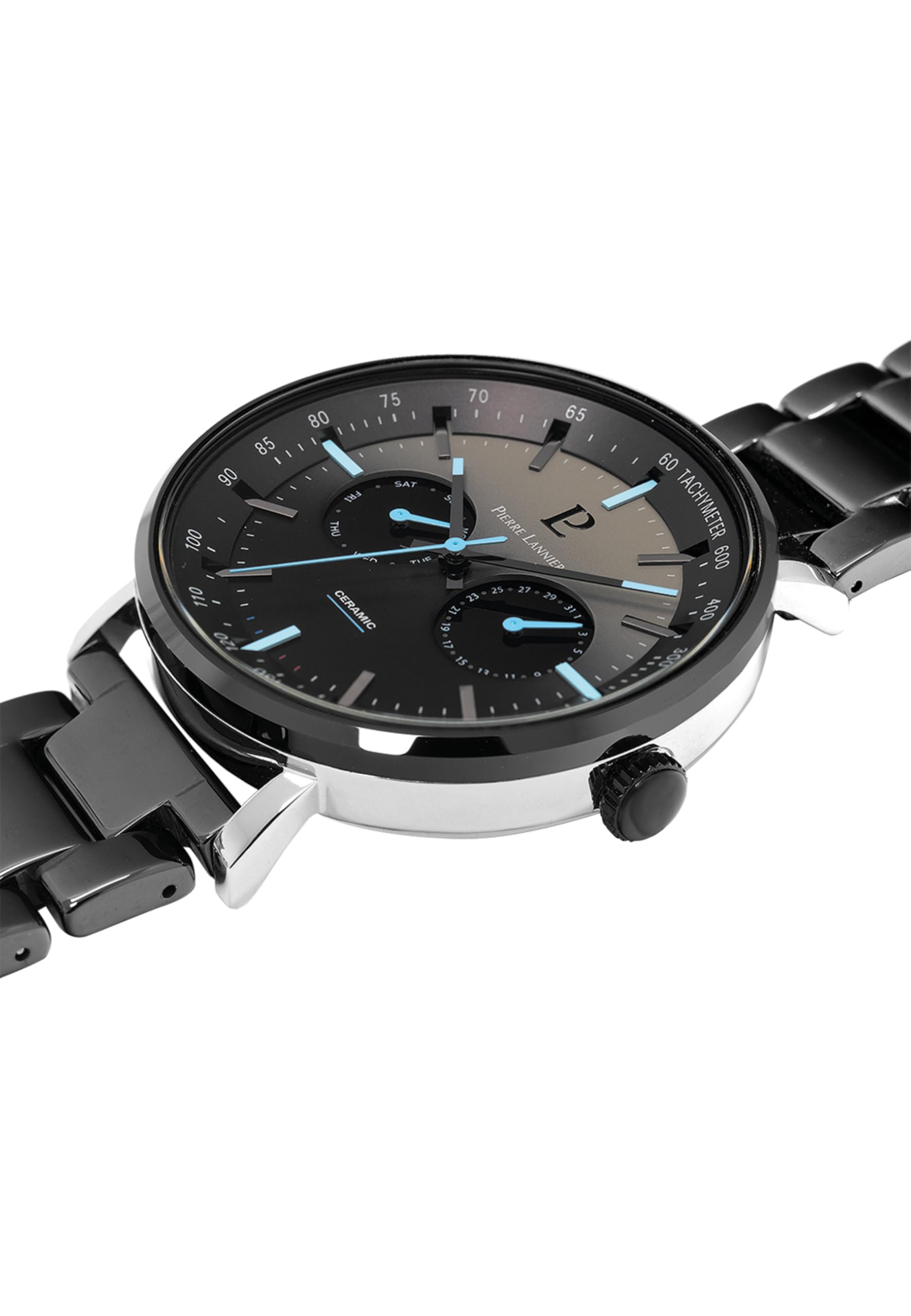 pierre-lannier-ceramic-montre-homme-cadran-noir-bracelet-c-ramique-noir-43-mm image 2