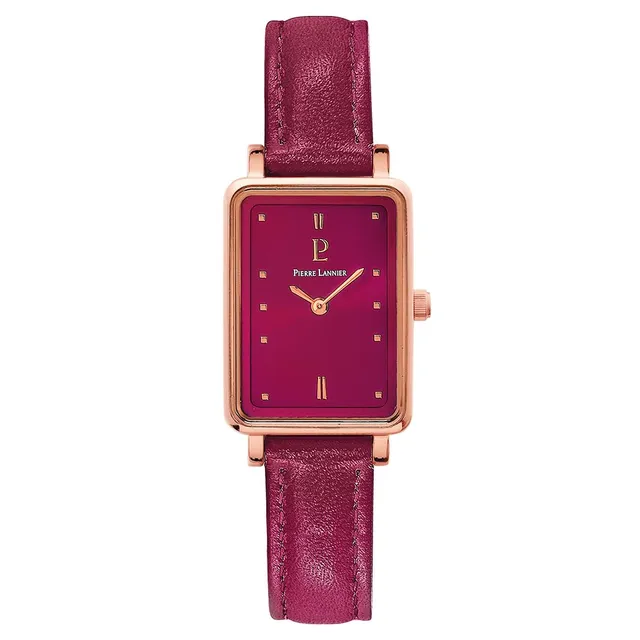 pierre-lannier-essential-050k955-montre-femme-quartz-avec-bracelet-cuir image 1