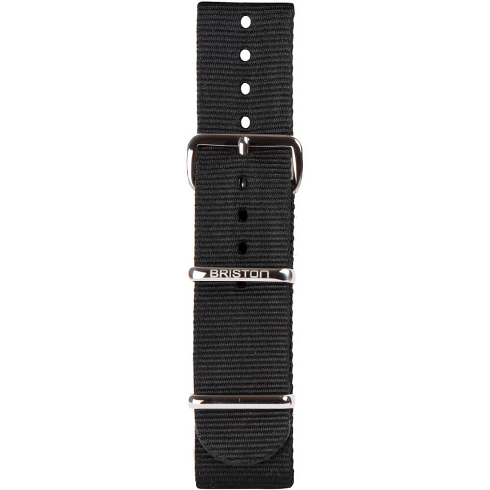 briston-bracelet-type-nato-20-mm-noir-clubmaster-classic image 1