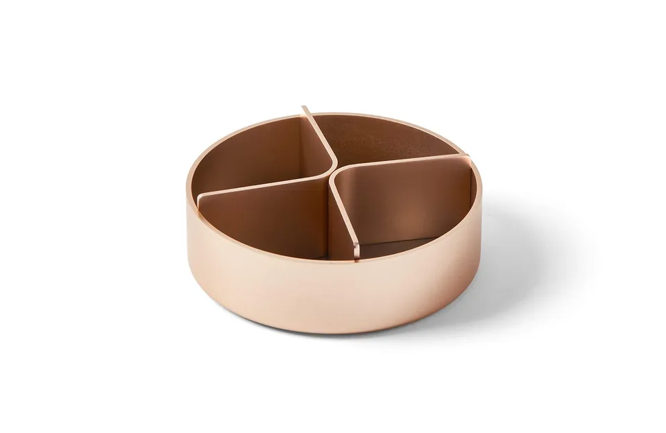 lexon-city-plateau-de-bureau-rond-aluminium-dor-10-2-cm image 1