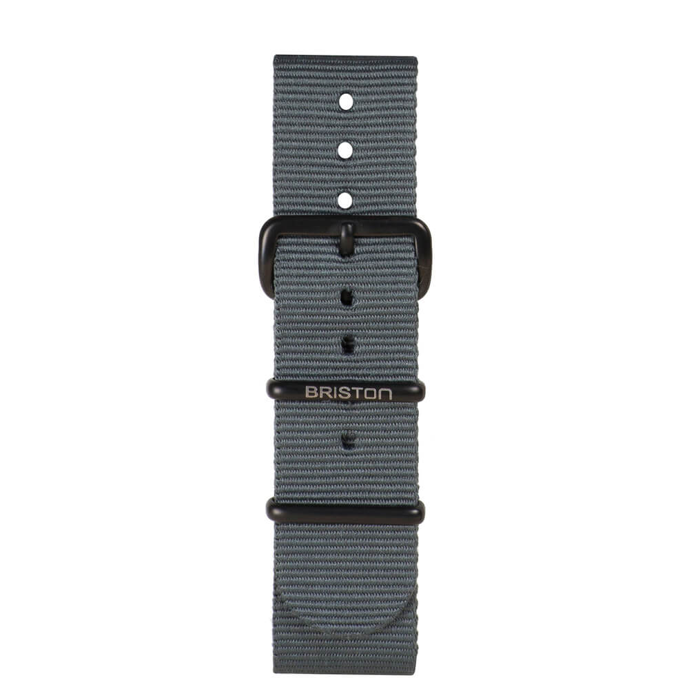 briston-bracelet-type-nato-montre-20-mm-gris image 2