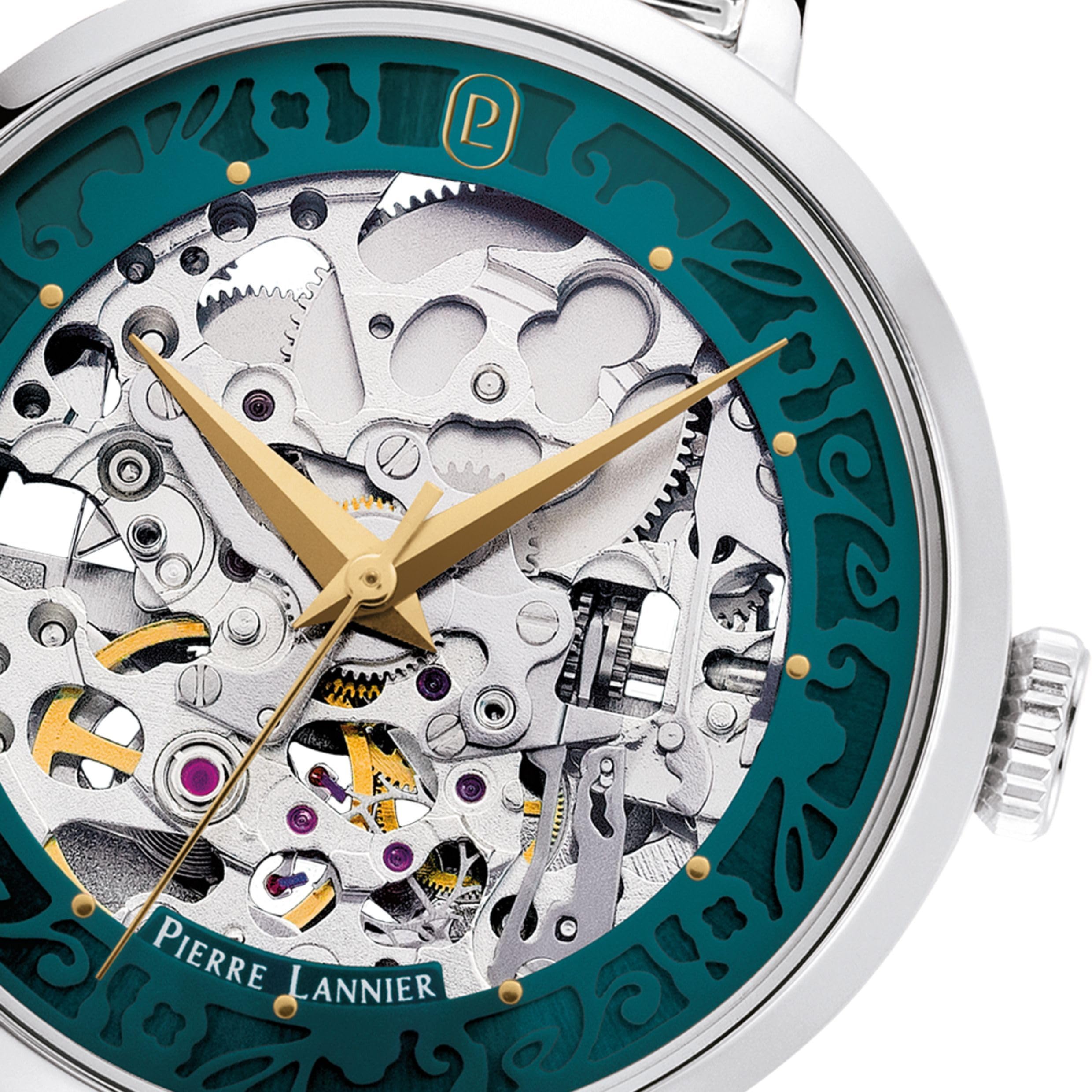 pierre-lannier-automatic-montre-automatique-35-mm-acier-inoxydable image 4