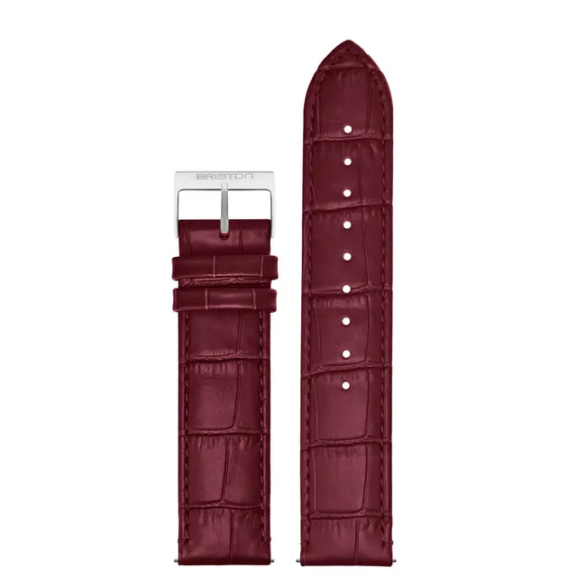 briston-bracelet-cuir-luxury-20-mm-bordeaux-mat image 1