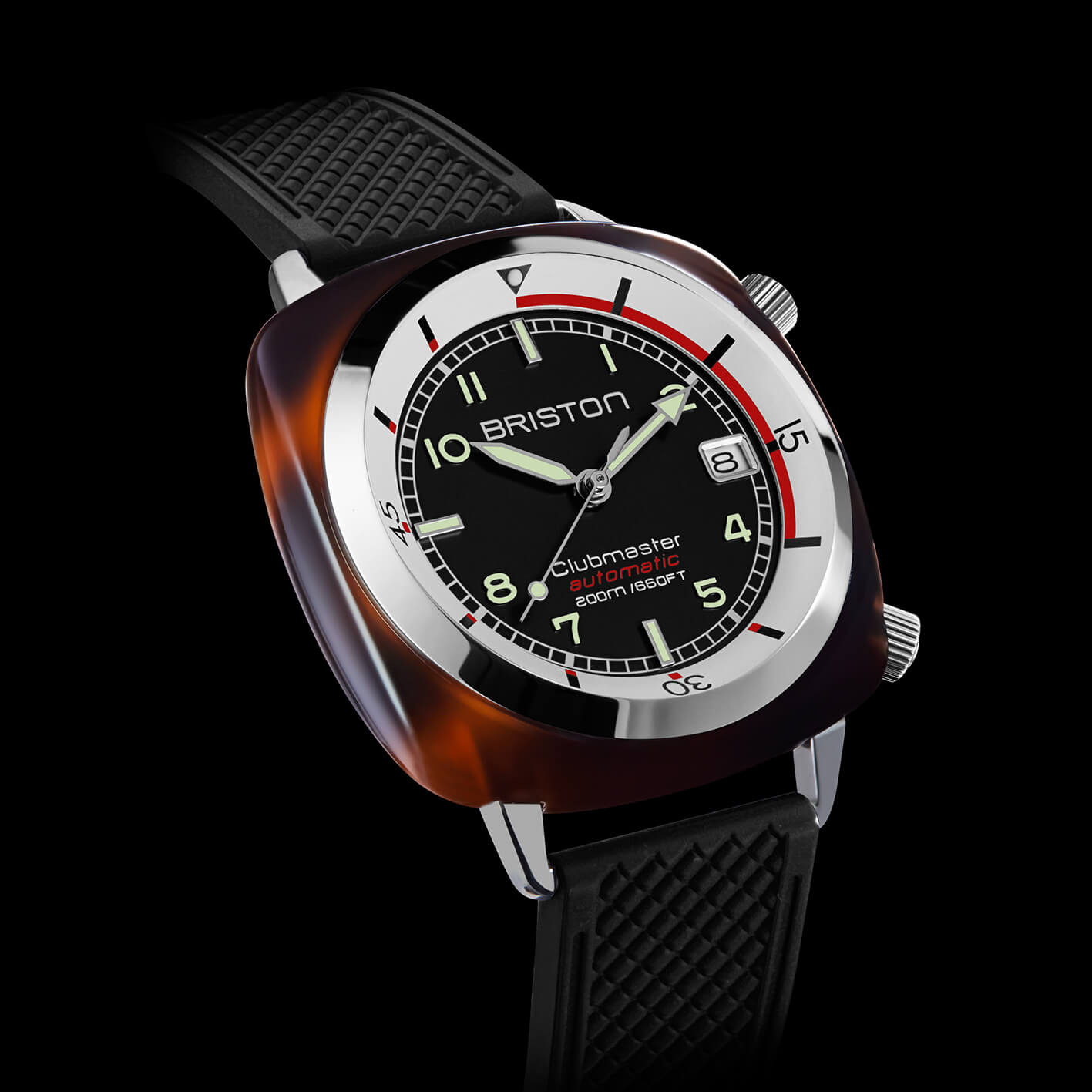 briston-clubmaster-legend-compressor-automatique-42-mm-noir image 2