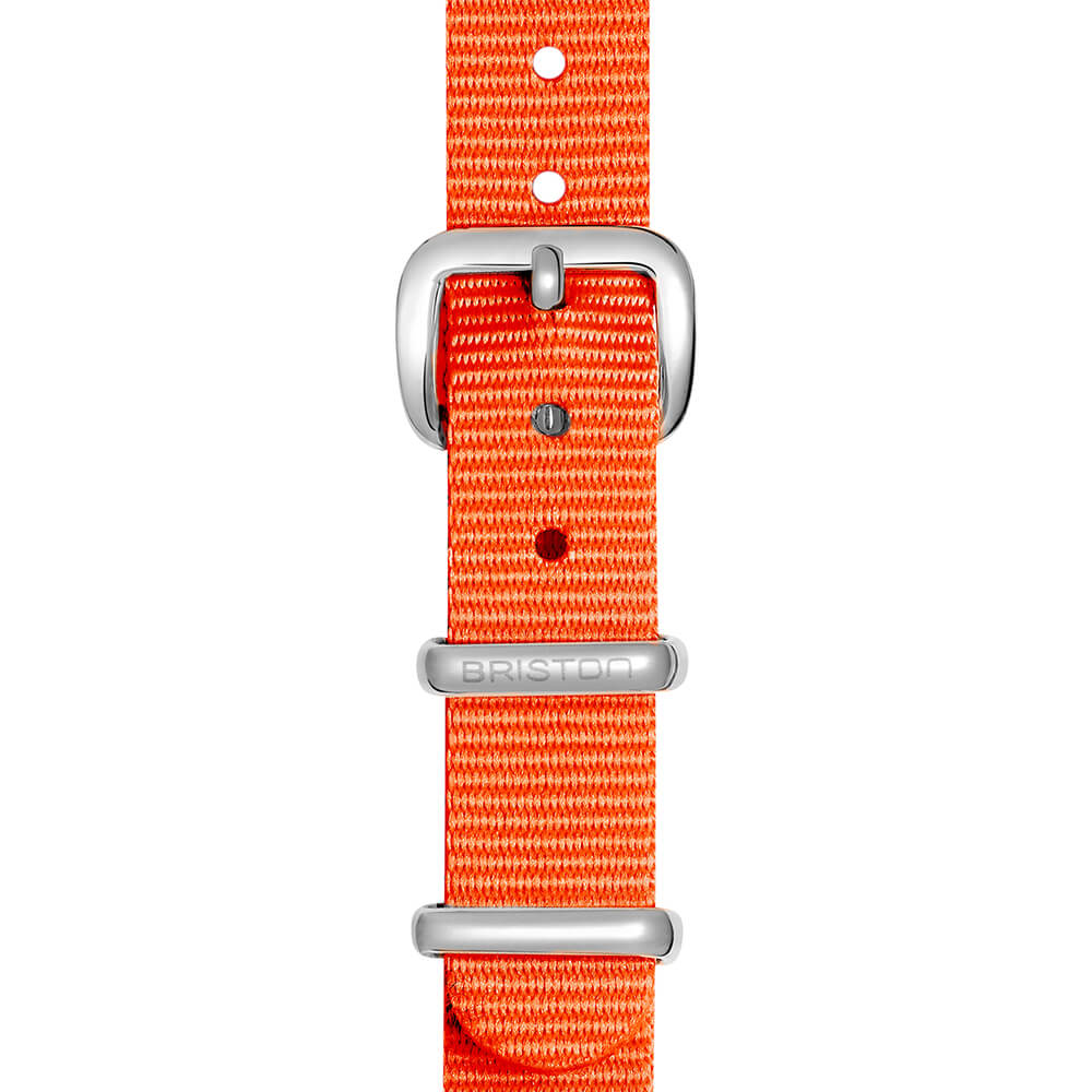 briston-bracelet-type-nato-12-mm-orange-nylon-double-tour-clubmaster-lady image 3