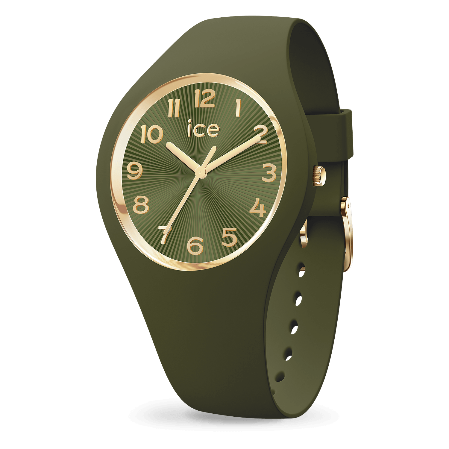 ice-watch-ice-champagne-olive-green-montre-femme-vert-olive-et-dor image 1