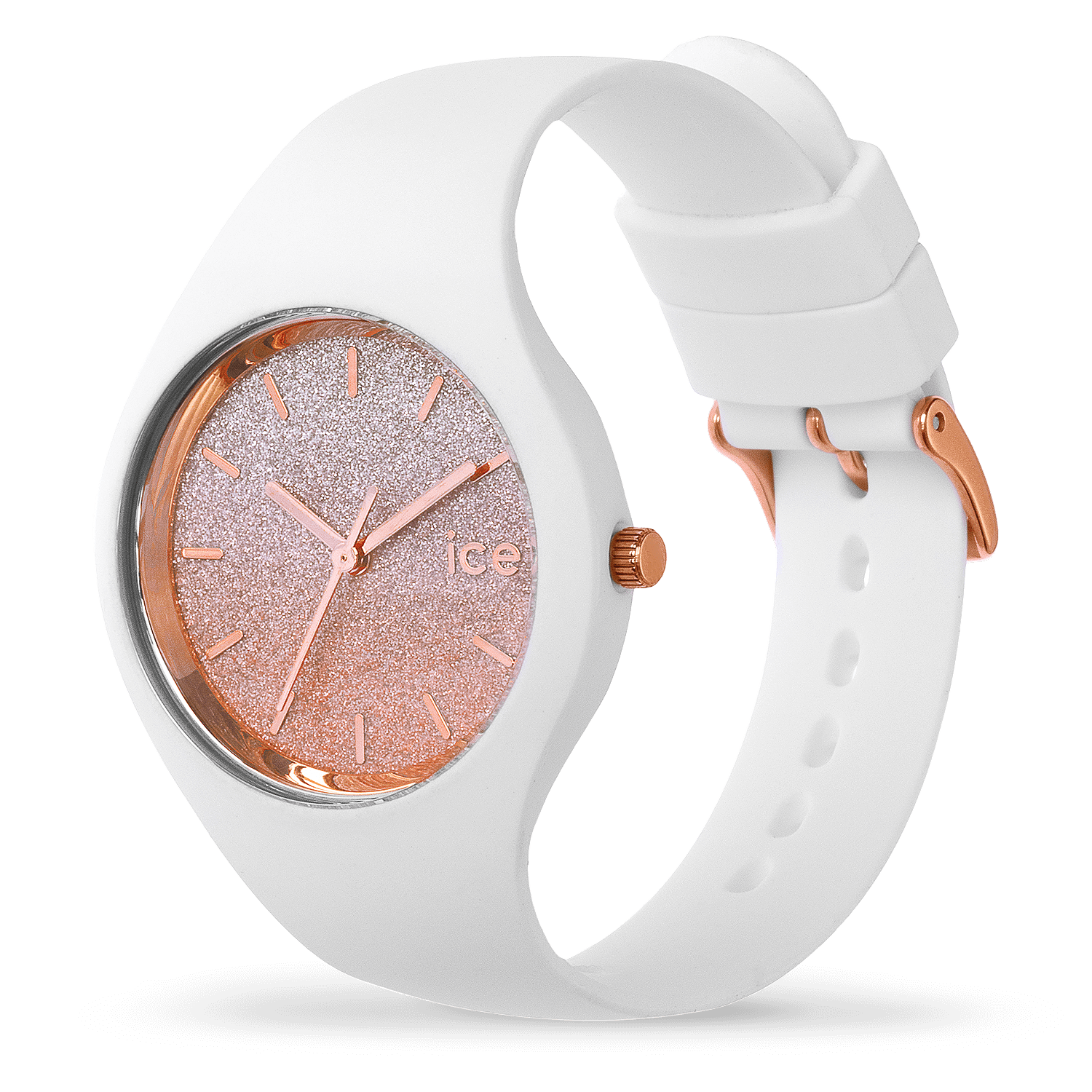 ice-watch-ice-lo-montre-femme-blanche-silicone-rose-gold-paillet-e image 2