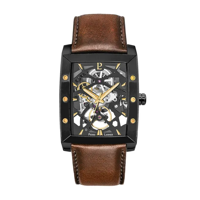 pierre-lannier-hector-automatique-montre-homme-acier-inoxydable-5-atm image 1