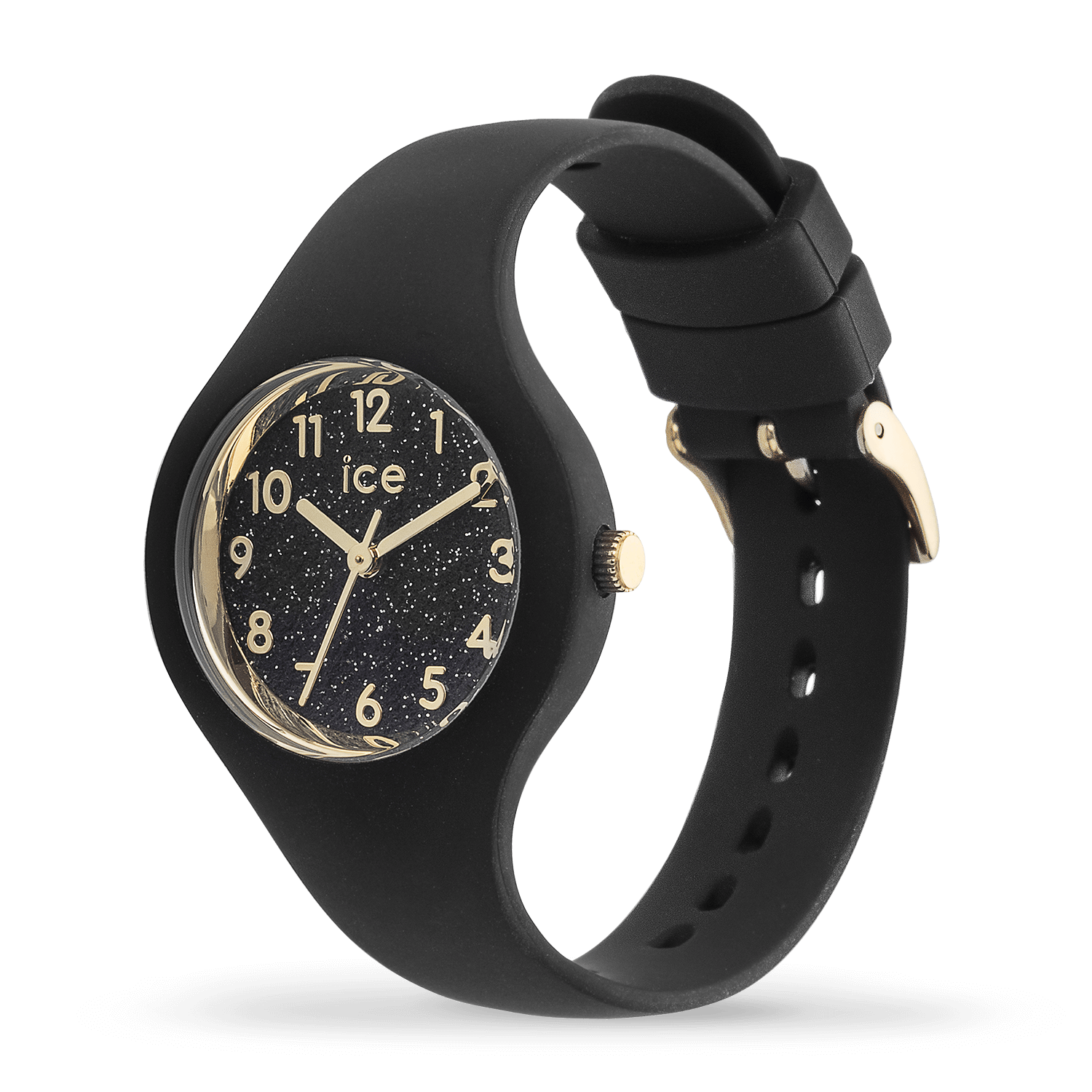 ice-watch-ice-glitter-black-montre-femme-noire-paillettes-dor-es image 2