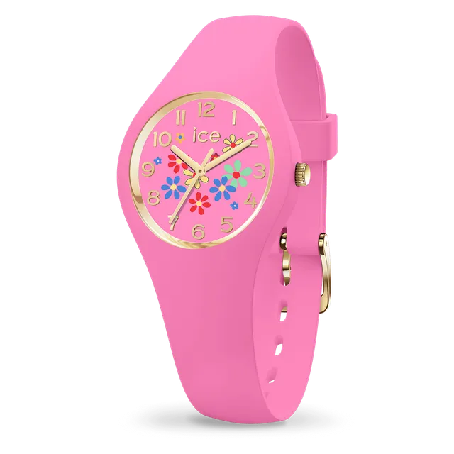 ice-watch-ice-flower-pinky-bloom-montre-femme-rose-florale image 1