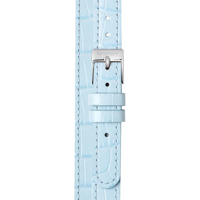 briston-bracelet-cuir-luxury-12-mm-bleu-clair-clubmaster-lady image 1
