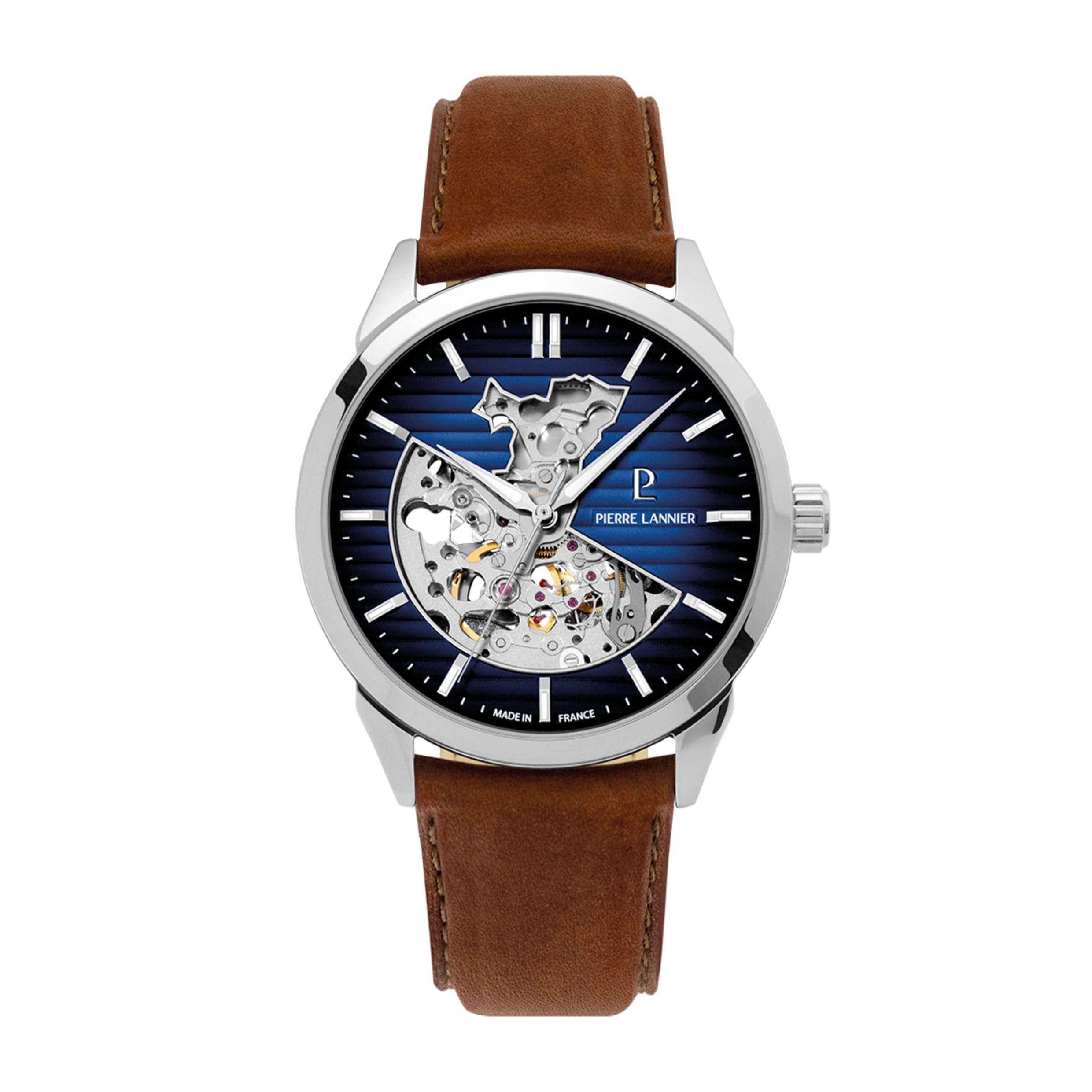 pierre-lannier-monarck-montre-automatique-43-mm-acier-inoxydable-5-atm-2 image 1