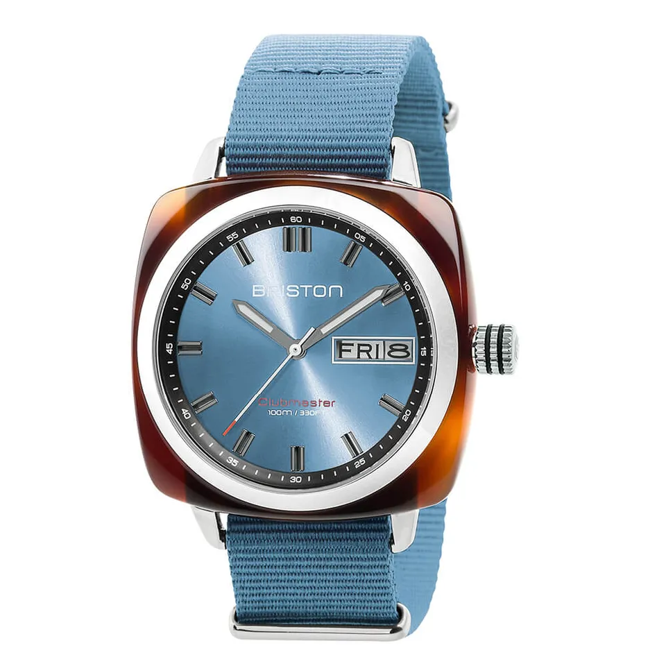 briston-clubmaster-sport-hms-42-mm-bleu-glacier image 1