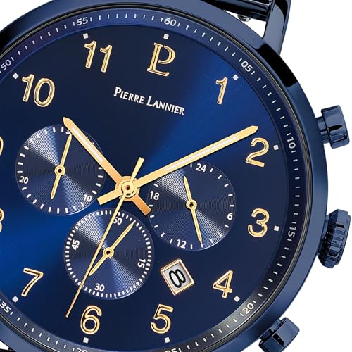 pierre-lannier-baron-chronographe-quartz-43-mm-acier-bleu-5-atm image 8