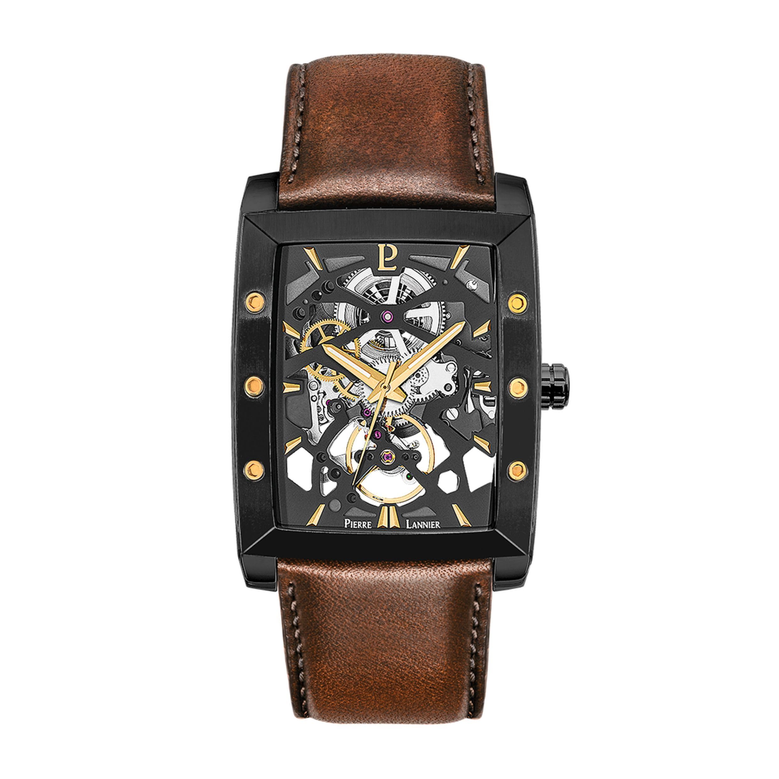 pierre-lannier-hector-automatique-montre-homme-acier-inoxydable-5-atm image 1