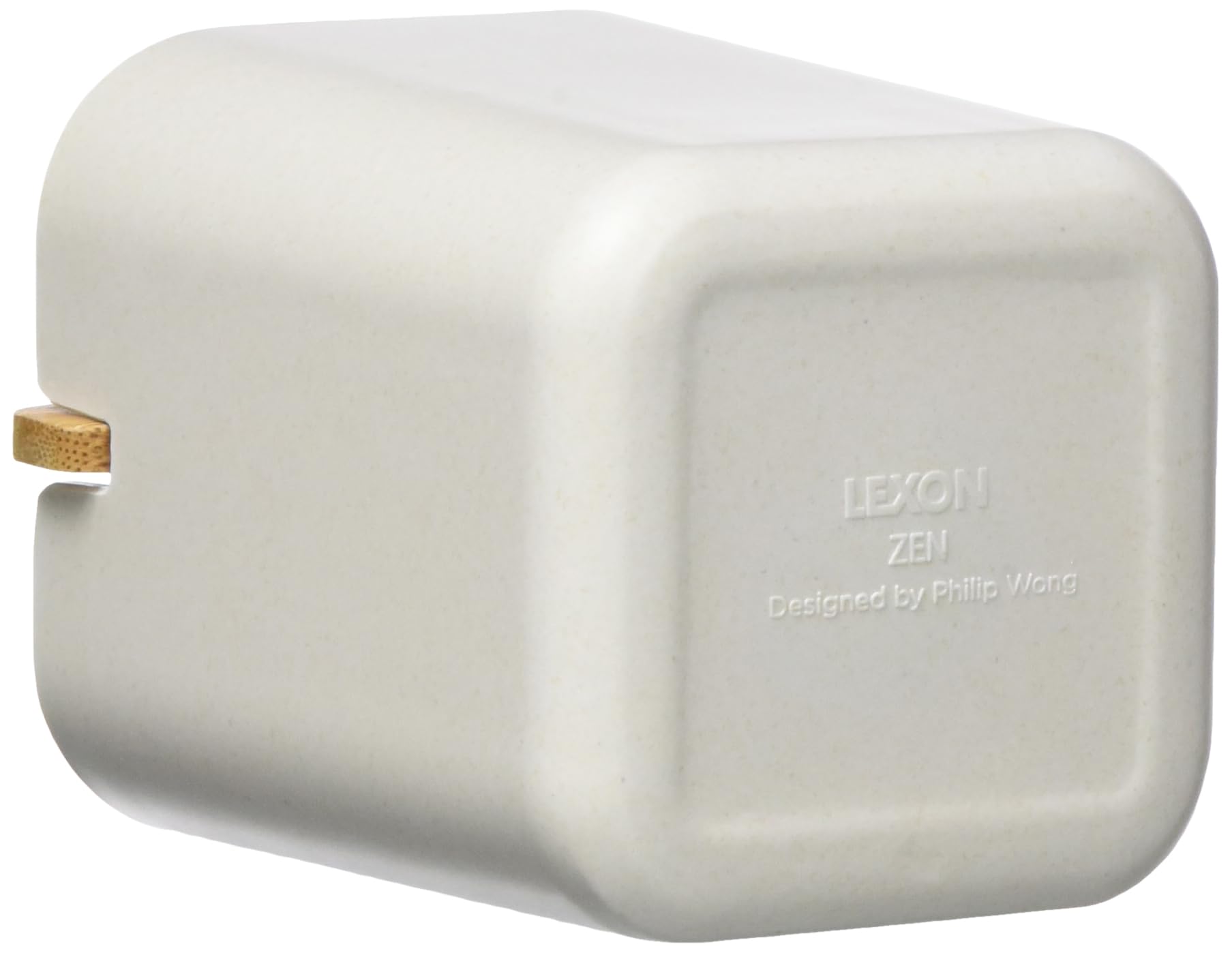 lexon-lh39w8-pot-pour-brosse-dent-bambou-blanc-8-4-x-8-4-x-10-5-cm image 5