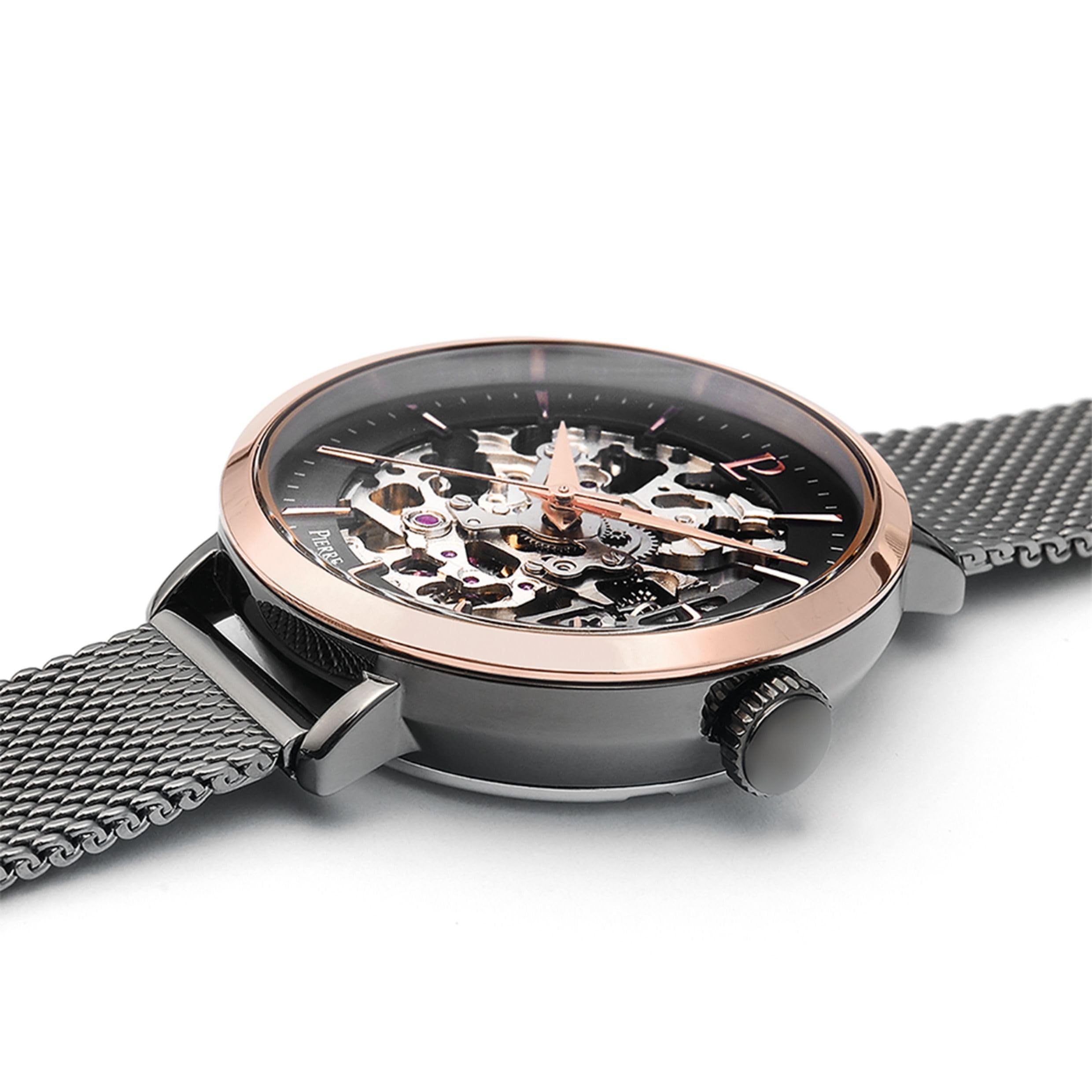 pierre-lannier-automatic-montre-automatique-acier-35-mm image 3