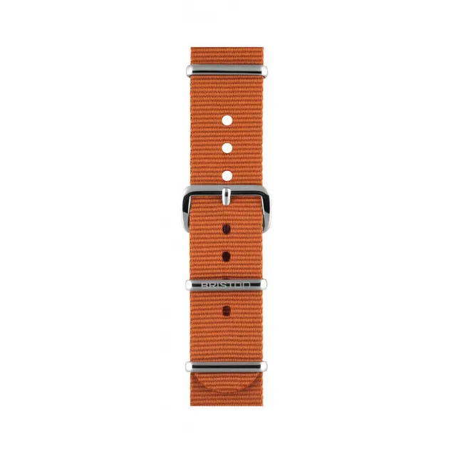 briston-bracelet-type-nato-18-mm-marron-fonc-nylon-interchangeable image 1