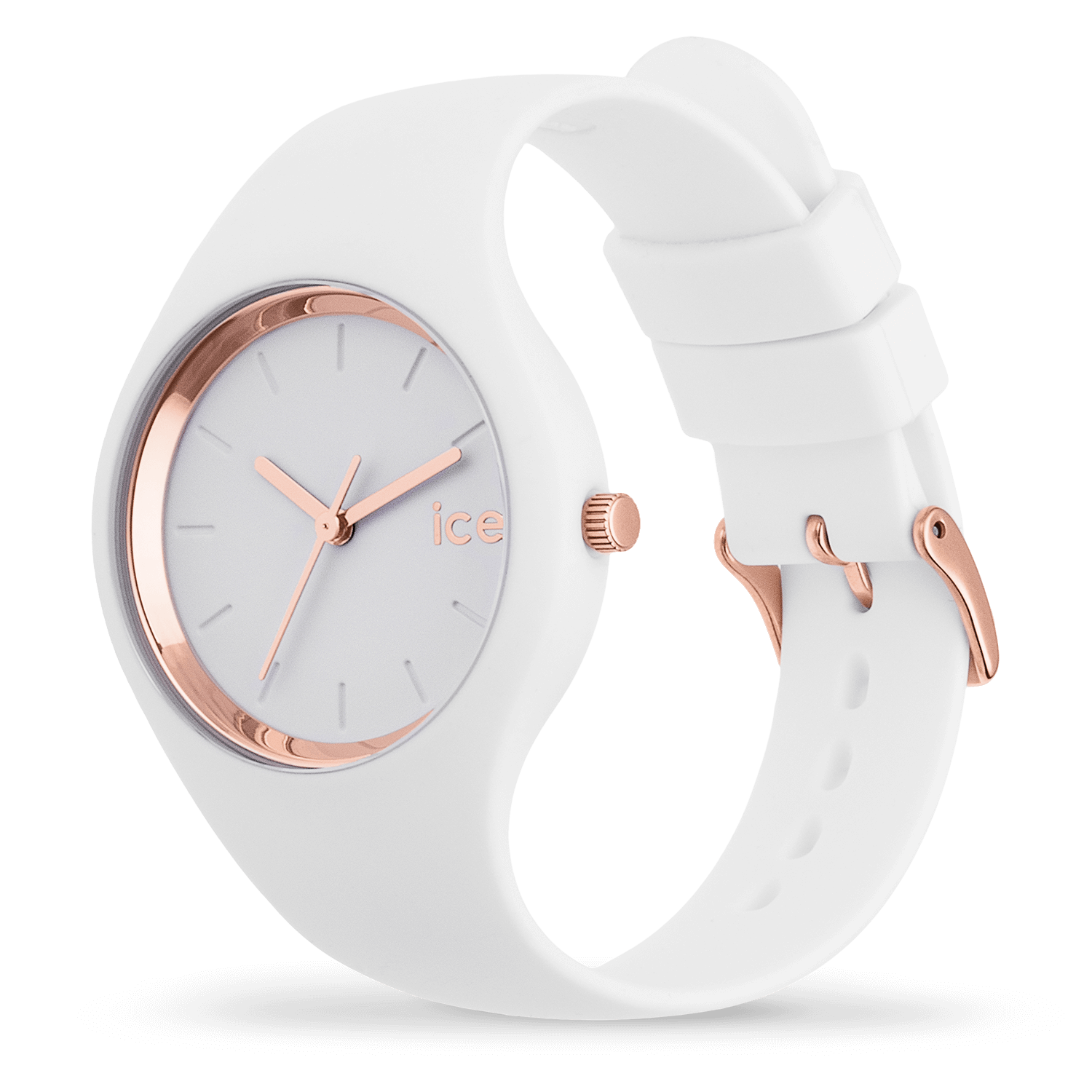 ice-watch-ice-glam-white-rose-gold-montre-femme-silicone-blanc image 2