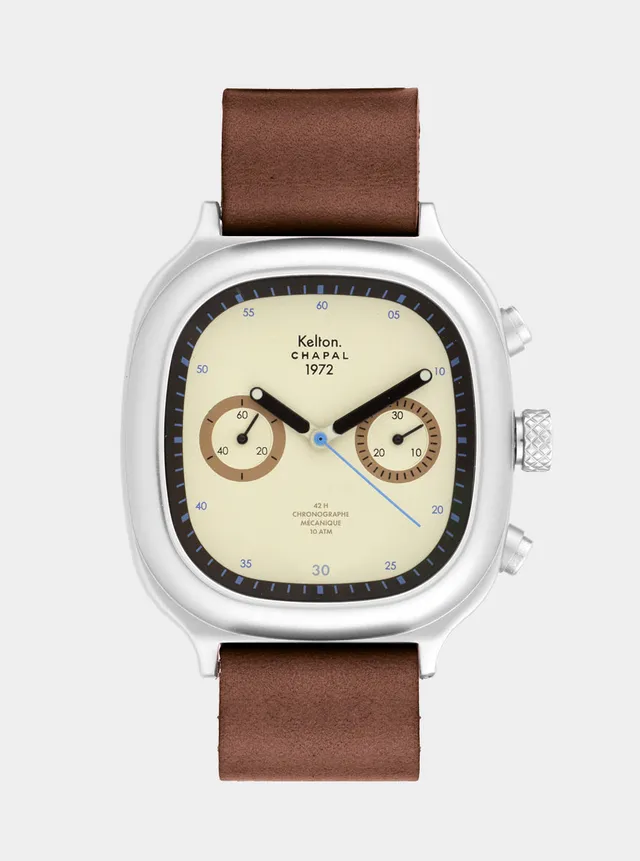 montre-chronographe-kelton-1972-skysand-x-chapal-dition-limit-e-100-ex image 1