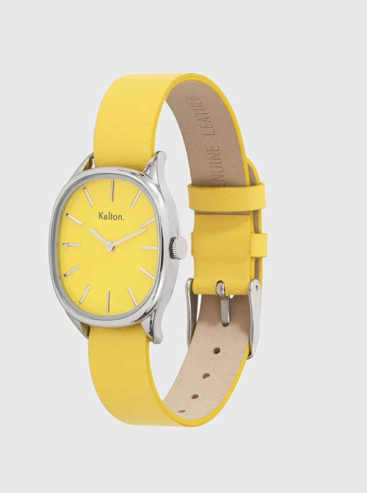 kelton-colorama-montre-jaune-ovale-pop-bracelet-interchangeable image 2