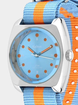 kelton-rc-2-bleu-orange-montre-gulf-nato image 3