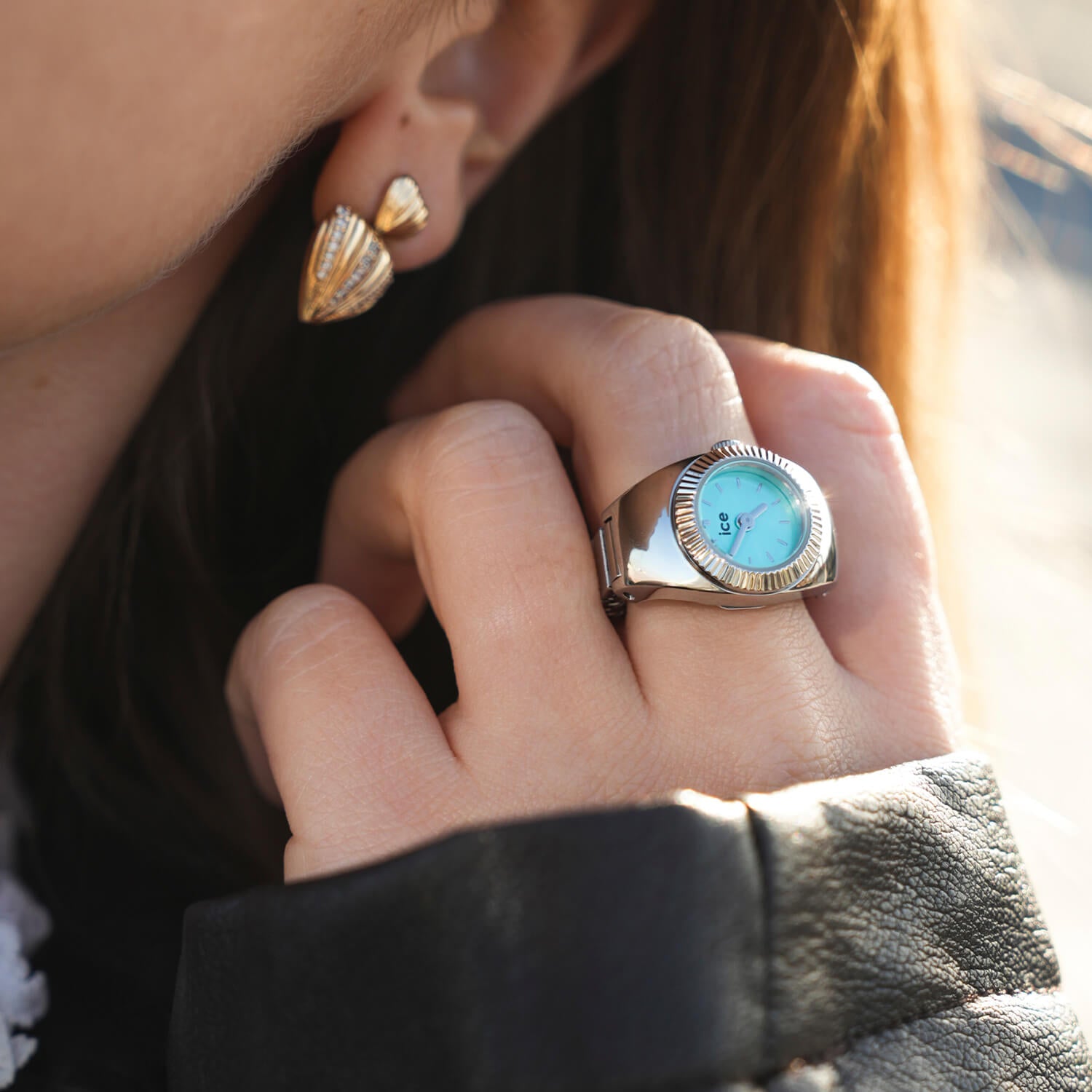 ice-watch-chouchou-montre-bague-femme-cadran-turquoise-bracelet-argent image 6